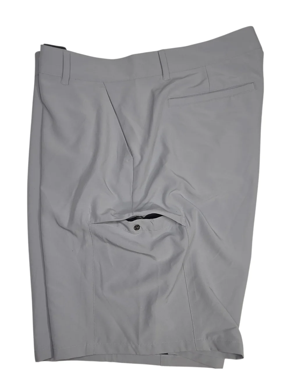Men's Light Gray Cargo Shorts - Casual Utility Style. Size 36
